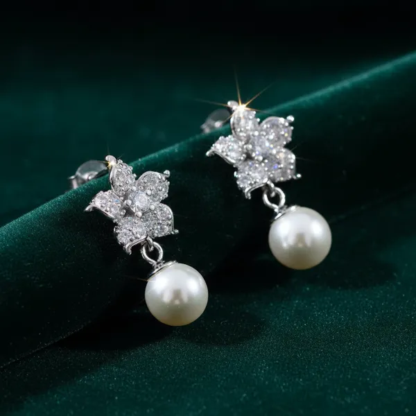 Pearl_Drop_Earrings_With_Crystal_Flower_Studs